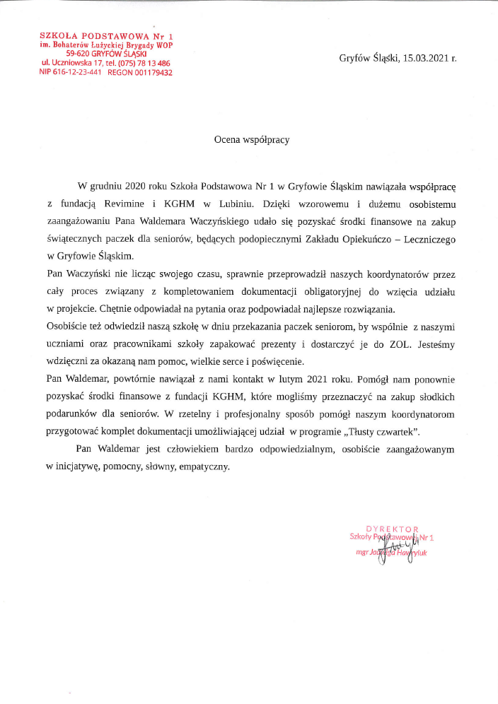 Szkoła podstawowa w Gryfowie